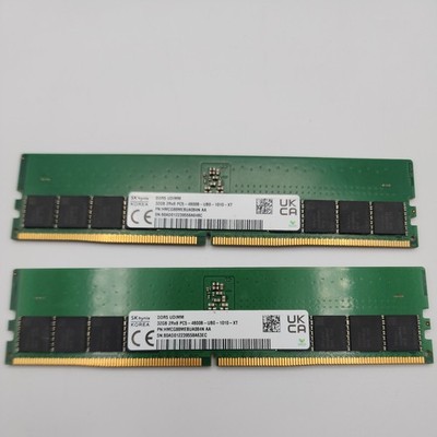 SK Hynix 64GB (2×32GB) 2Rx8 PC5-4800B DDR5 SDRAM 288-Pinn UDIMM