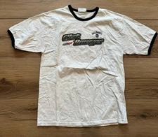 Chase Authentics Clint Bowyer Shirt Mens Size Small White Short Sleeve Tee