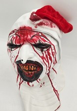Art The Clown Halloween Mask Terrifier 3 Santa Hat RARE