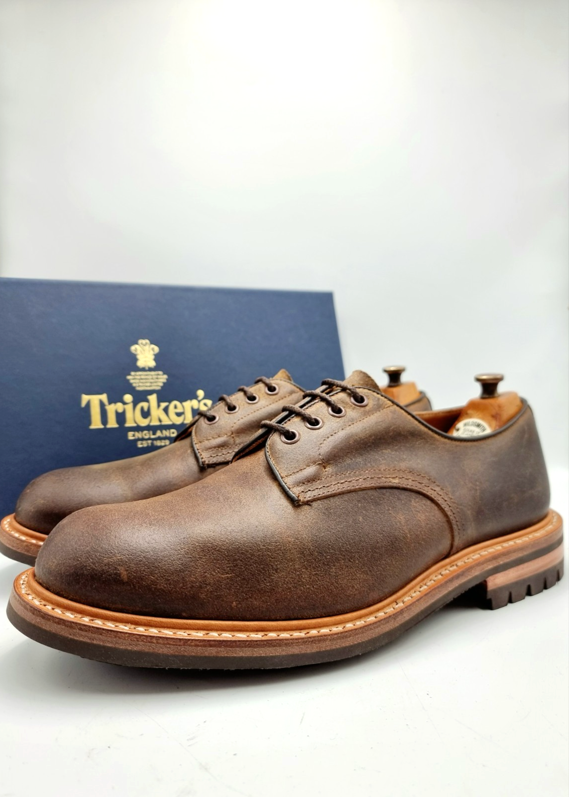 SAOLA STUNNING TRICKER'S RAW OUT CUBA SUEDE DANIEL COMMANDO SUOLA UK 9 US 10 EU 43
