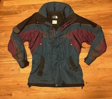 Vintage North Face Jacket Mens L TNF Steep Tech Ski Snowboard Outdoor 90s Hooded