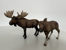 Schleich Elchkuh 14620 und Schleich Elch 14310 Raritäten Sehr Selten