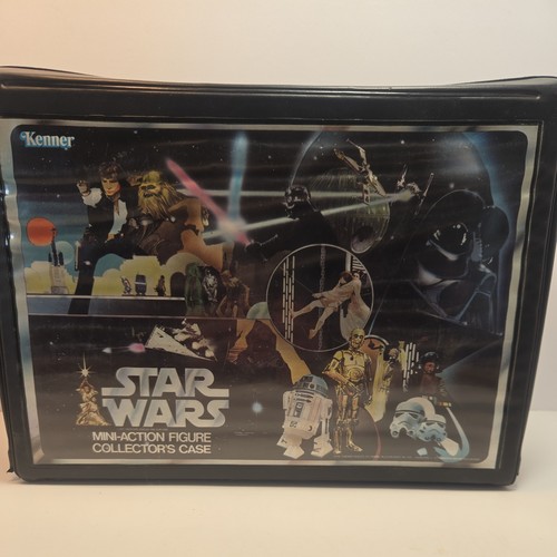 Vintage 1977 Kenner Star Wars Mini-Action Figur Collectors Case & Insert