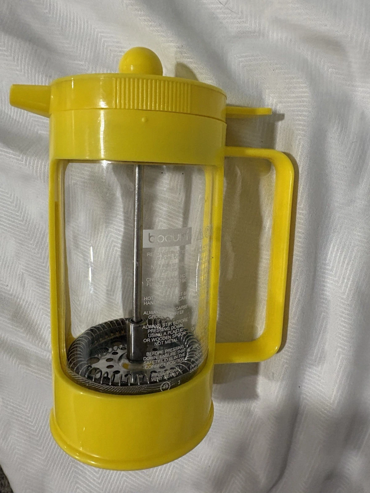 Bodum Caffettiera French Press Bright Yellow Coffee Maker
