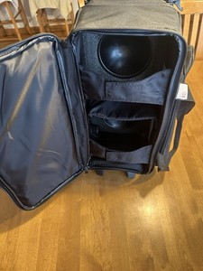 KR Strikeforce Eliminator Black 2-Ball Roller Bowling Bag, Wheels, 2 Pocket.