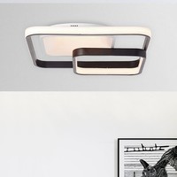Led Deckenleuchte Cava Weiß/Schwarz 40X40Cm 42W 5000Lm Cct Dimmbar Fernbedienung