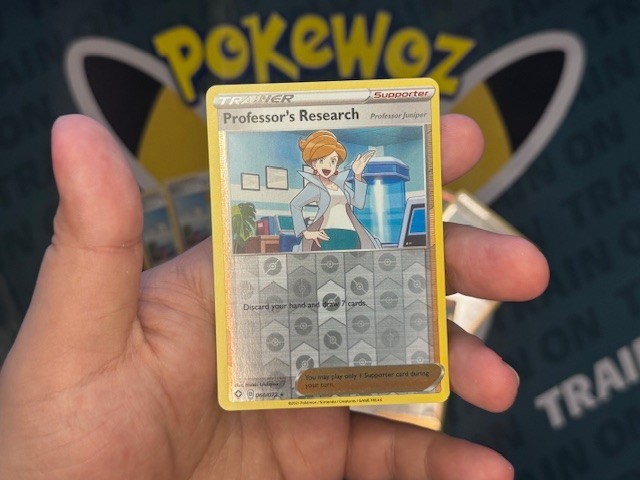 Pokemon Shining Fates No. 60/72 Professor's Research Reverse Holo English
