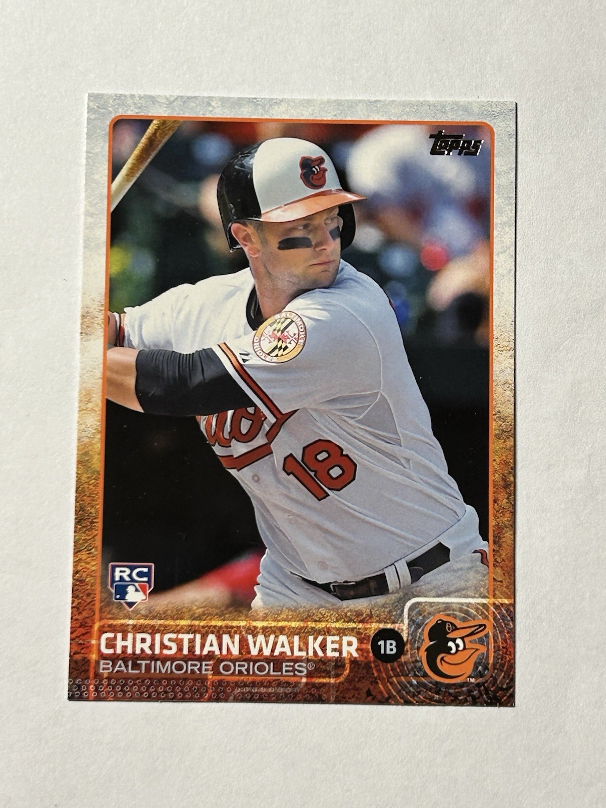 2015 Topps Series 2 Christian Walker RC #549 Baltimore Orioles