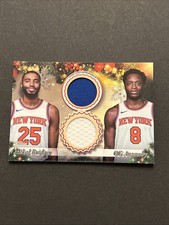 2025-26 Topps Holiday OG Anunoby Mikal Bridges Dual Player Jersey /25