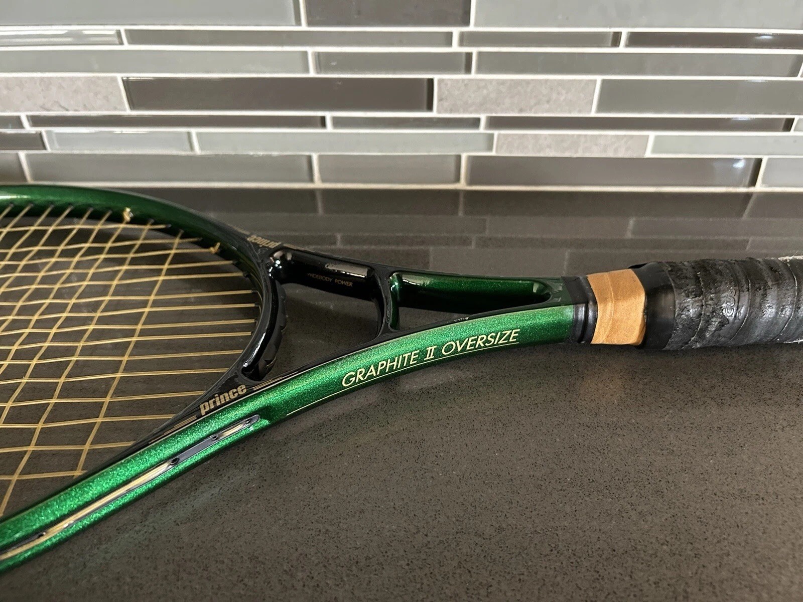 Prince Graphite II Oversize Tennis Racquet Racket Leather 4 5/8" Grip CLEAN ✅