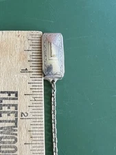 HICKOK Sterling Silver Beltogram L Initial Belt Loop Pocket Watch Chain Swivel