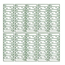 100 Pcs Shaped Hooks Reusable Hanging Christmas Ornaments Wire with Clip
