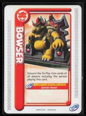 2003 Nintendo Mario Party E-Reader #20 Bowser GBA NM