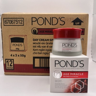 Case 12 POND'S Age Miracle Wrinkle Corrector Day Face Cream SPF 18 PA++ 50g