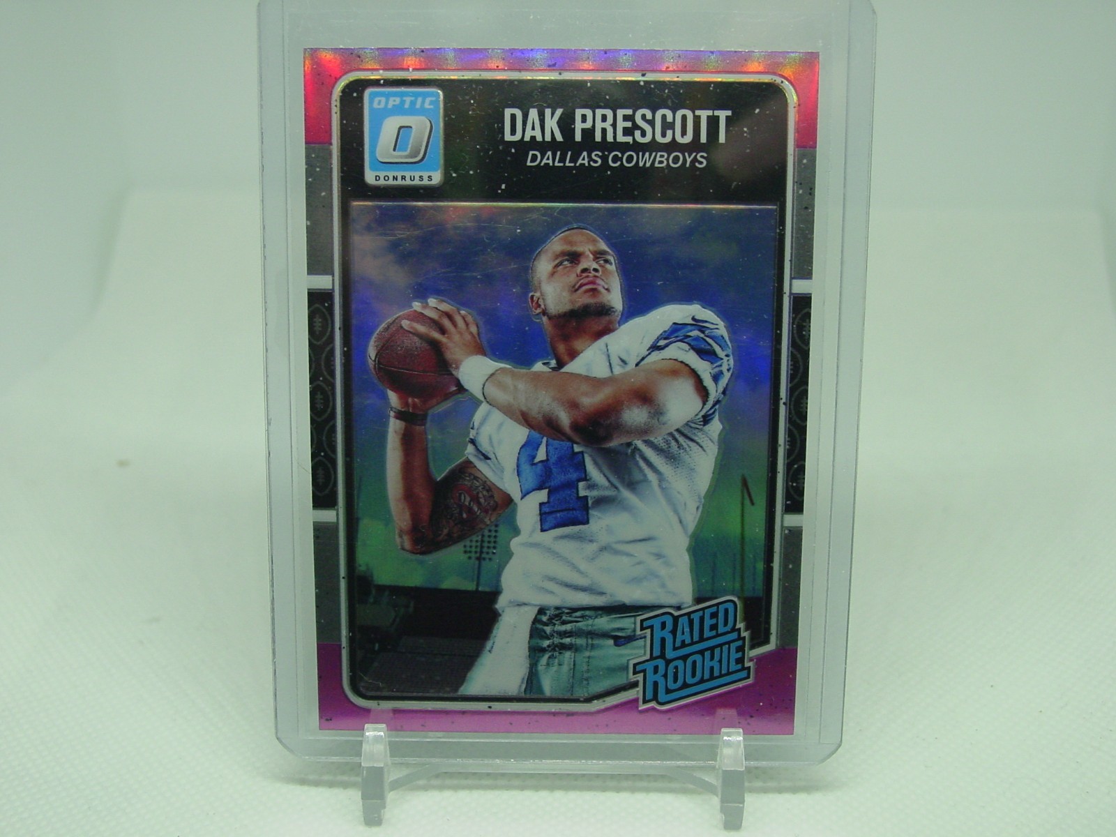 2016 Donruss Optic - Rated Rookie Pink #162 Dak Prescott (RC) Dallas Cowboys
