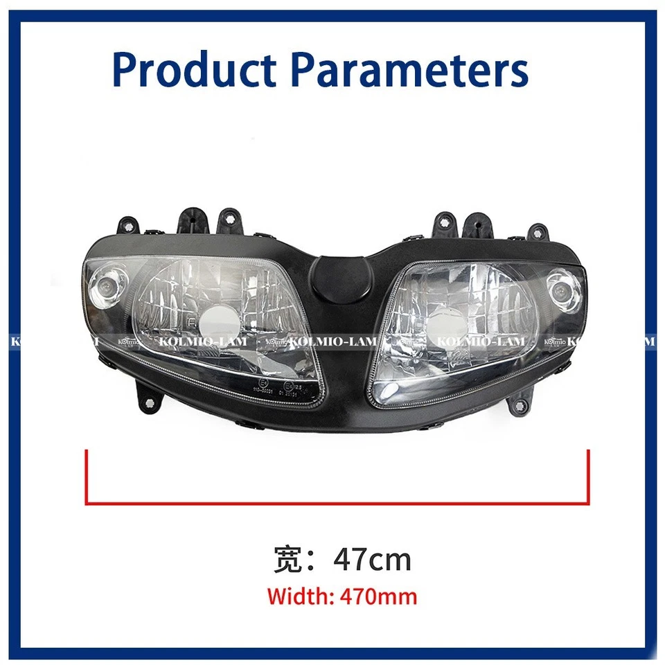 HID Projector Headlight Assembly Fit For Suzuki SV650S SV1000S 2003-2012 Foto 2 de 4