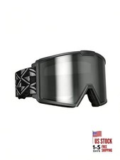 Motocross Goggles: Anti-Fog ATV Dirt Bike Eyewear, UV Protection Impact Black
