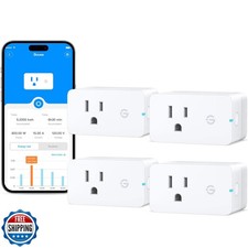 Govee Smart Plug with Energy Monitoring, WiFi Bluetooth Plug Work