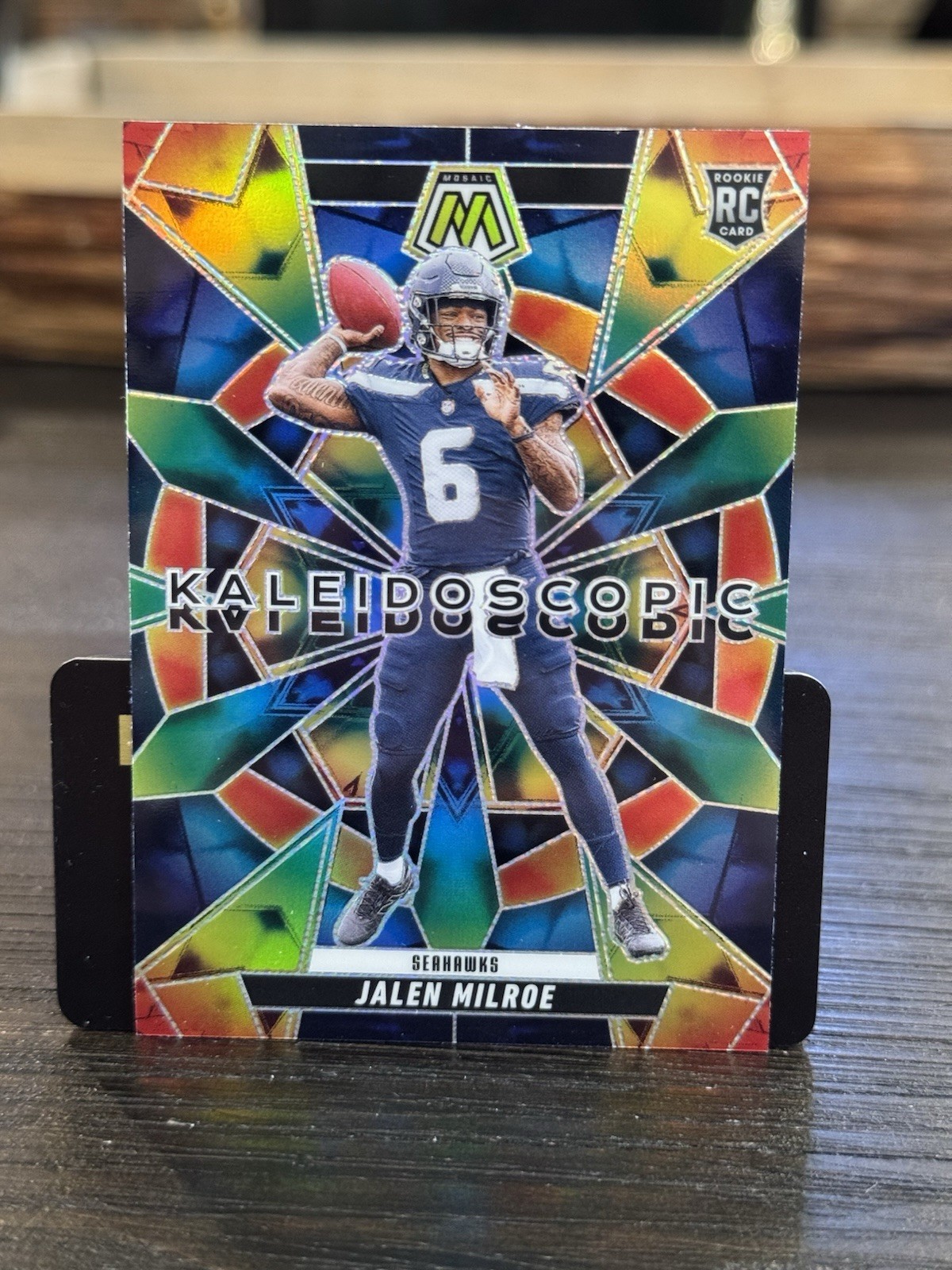 2025 Panini Mosaic Jalen Milroe RC Rookie Kaleidoscopic SSP Case Hit Seahawks