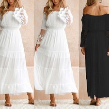 Comfortable Beach Womens Dress Beach Dress Summer White Bohemian Bohemian Dress