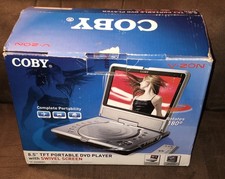 Coby 8.5" TFT Portable DVD Player TF-DVD8501 Swivel Screen W/Orig. Accessories