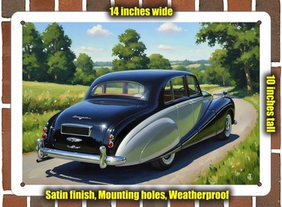 Metal Sign - 1957 Rolls Royce Silver Cloud Limousine Oil Painting - 14x10