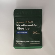 NAD Supplement Anti Aging/Energy Focus Booster -Nicotinamide Riboside - 80 Caps