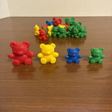 Learning Resources 3 Bear Family Counters Learning Counting Sorting Colors  20pc