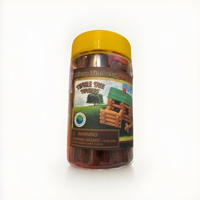 Tumble Tree Timbers Micro Timbers Mini Log Cabin Build Set 50 Pieces LincolnLog