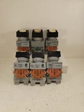 New Lot Of 6 IDEC ALQW2B9911 PUSH BUTTON LED 