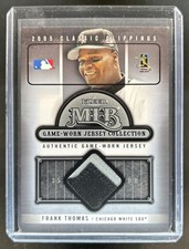 2005 Fleer Classic Clippings Frank Thomas MLB Game Worn Jersey #24
