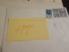 Yasser Arafat 1st President of Palestine Autograph
