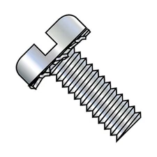 ZORO SELECT 1408ESP 1/4"-20 x Machine Screw, Zinc Plated Steel, 1/2 in L, 1000