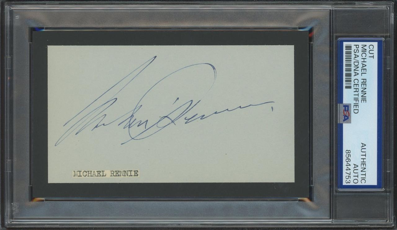 Michael Rennie Signed MICHAEL RENNIE (1909-1971) autograph cut |