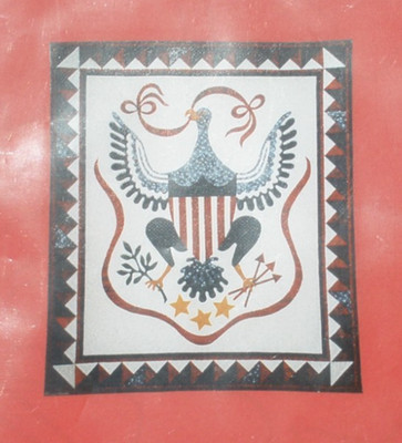 AMERICAN EAGLE LIBERTY QUILT PATTERN by SUZANNE MARSHALL SIZE 39'' X 45''