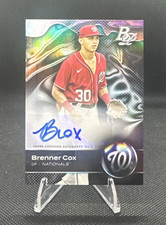 Brenner Cox 2023 Bowman Platinum Top Prospect Autograph Auto RC Nationals