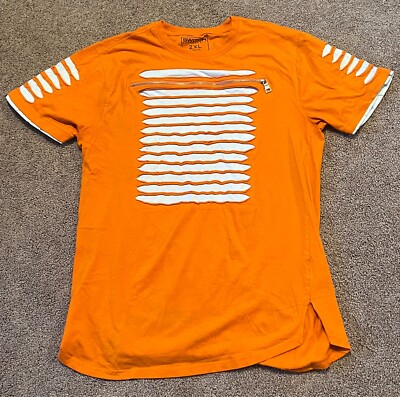 Switch Remarkable Orange Grunge T-Shirt Size 2XL 100% Cotton Armpit-Armpit 20''