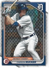 2024 Topps Bowman Prospects Rookie Card #BP-65 Carson Rucker RC Detroit Tigers +
