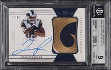 Josh Reynolds 2019 Panini National Treasures Rookie Patch Auto RPA /99 BGS 9/10