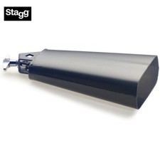 Stagg CB309BK 9-1/2" Rock Cowbell For Drum Set with Screw - Black