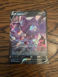 Sableye V 120/202 NM Mint Sword Shield Holofoil Ultra Rare Full Art Holo Pokemon