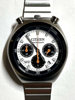 あちゃこ Citizen AN3660-81A Bullhead White Dial Record Label Tsuno Chrono