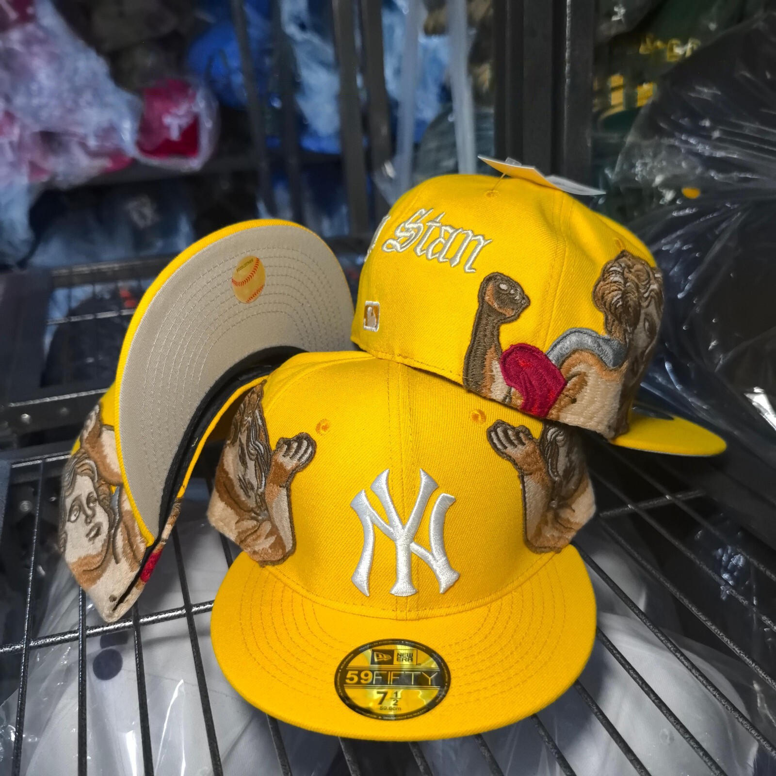 New MLB New Era Jon Stan New York Yankees 59FIFTY Fitted Cap - Yellow Series