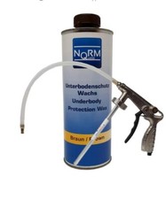 1 Liter Unterbodenschutz Wachs Wax Braun Transparent inkl 1 Spritzpistole Norm