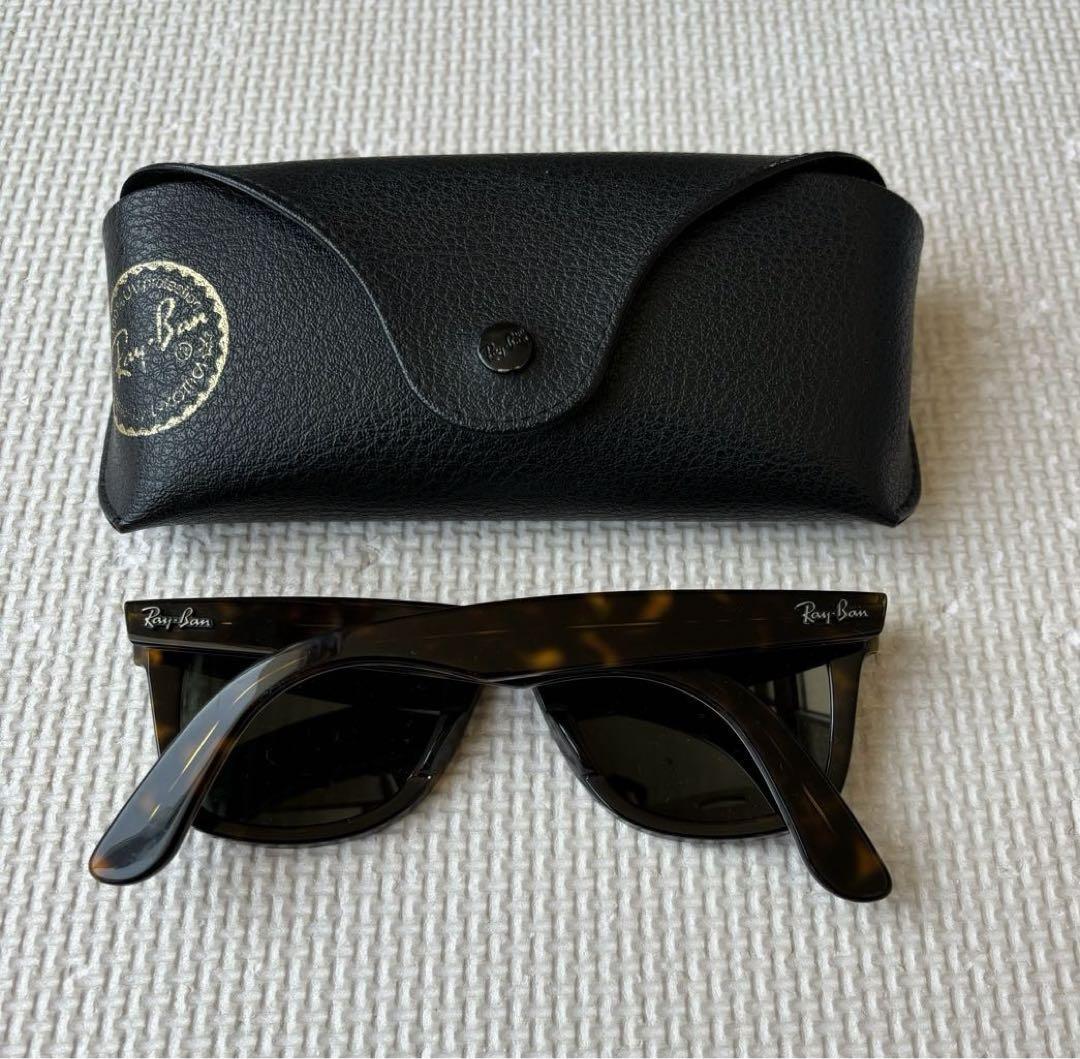 Ray-Ban Wayfarer ブラック サングラス ケース付き Ray-Ban Wayfarer ブラック サングラス ケース付き - メルカリ