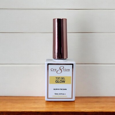 Cre8tion Glow In The Dark Gel Top Coat 0.5 Oz