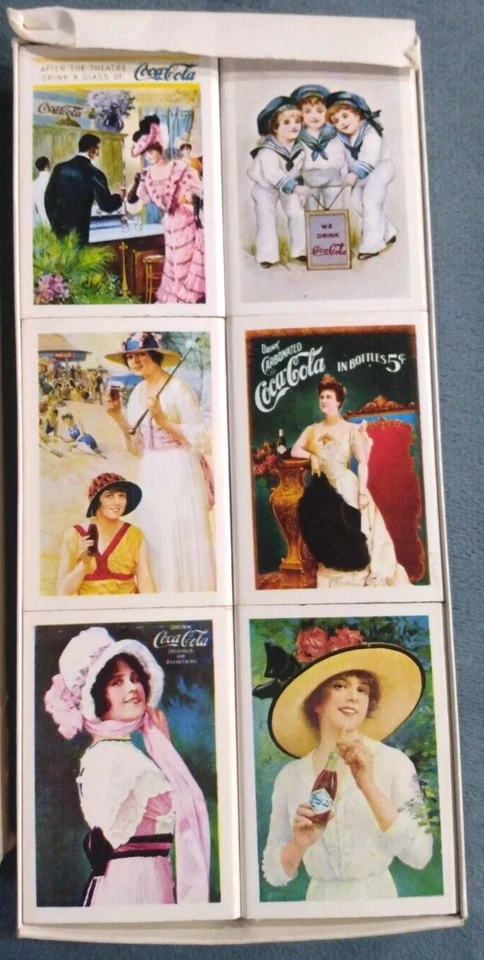 Coca Cola Calendar 1901 Match Box Set of 6 Full Matches Calendar Artwork - Image 2 of 4