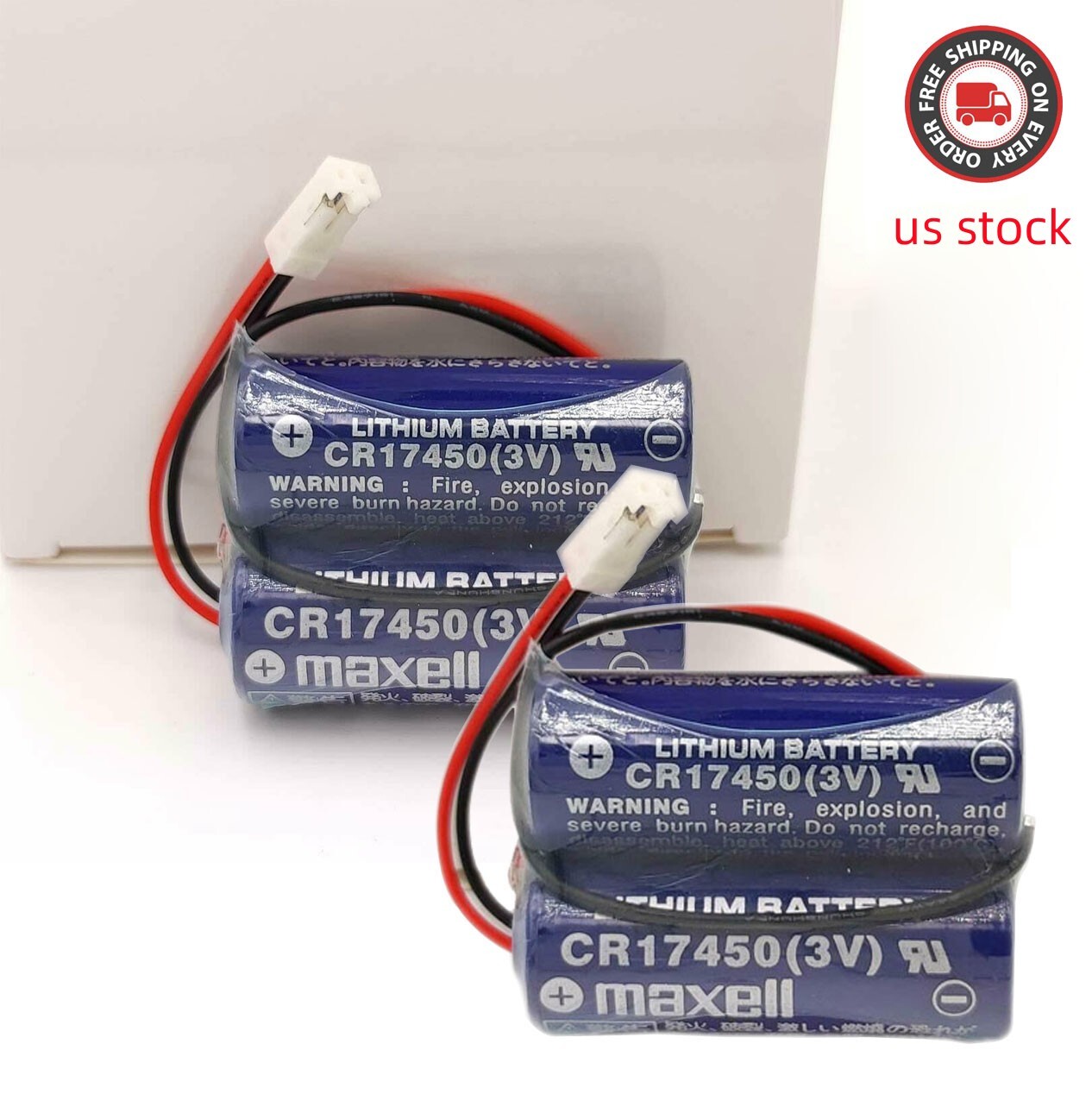 2X for  2CR17450-2wk27 3V 2600mAh Mazak Transfer Machine Detection Battery