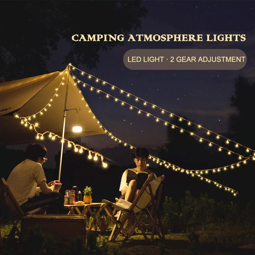 LED String Lights Starry Sky Bulb Lights Outdoor Camping Tent Atmosphere Lamp
