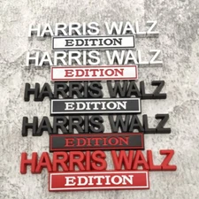 Metal Car Emblem Rear Trunk Body Door Badge Decal Sticker 3D HARRIS WALZ EDITION